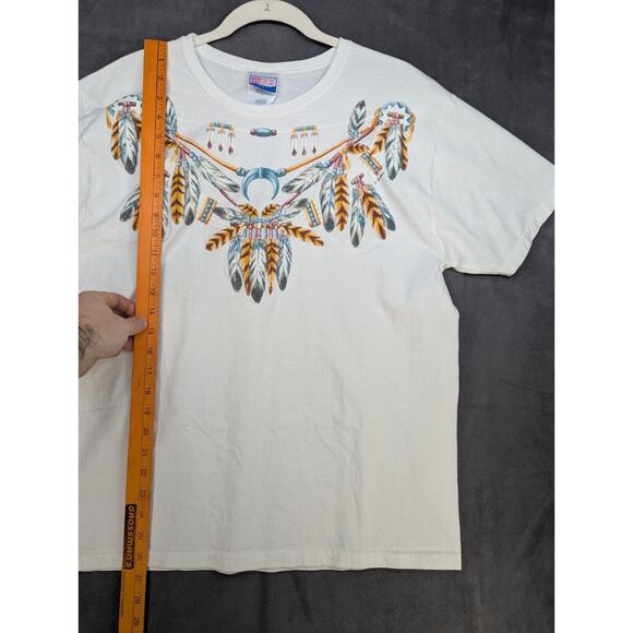 Vintage Hanes Her Way Feather Necklace Native American Large White NOS - Picture 6 of 8